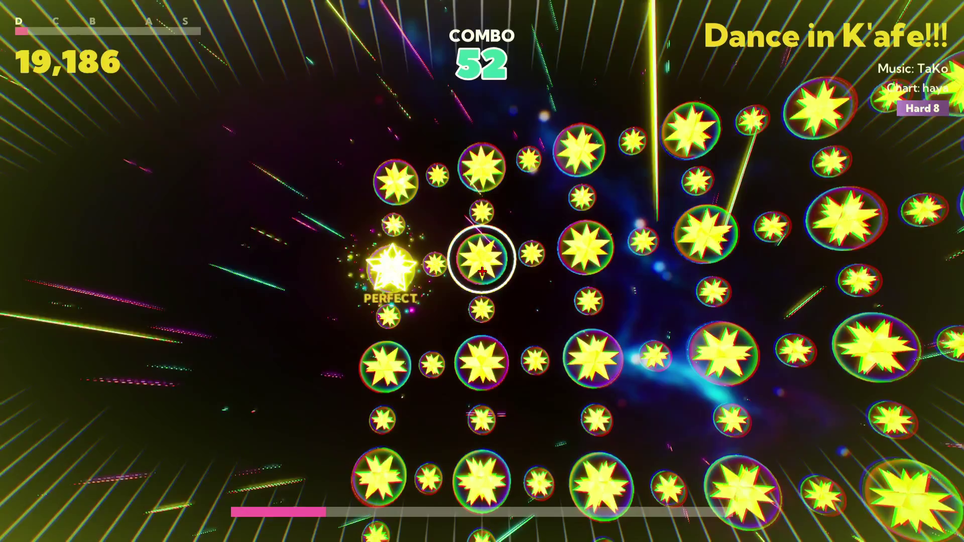 BEAT AIMER! game screenshot, Shooting glowing balls